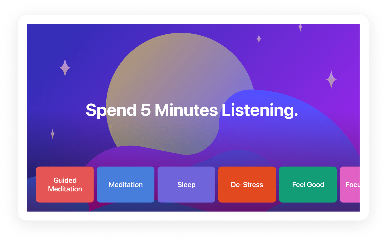 Spend 5 Minutes Listening.